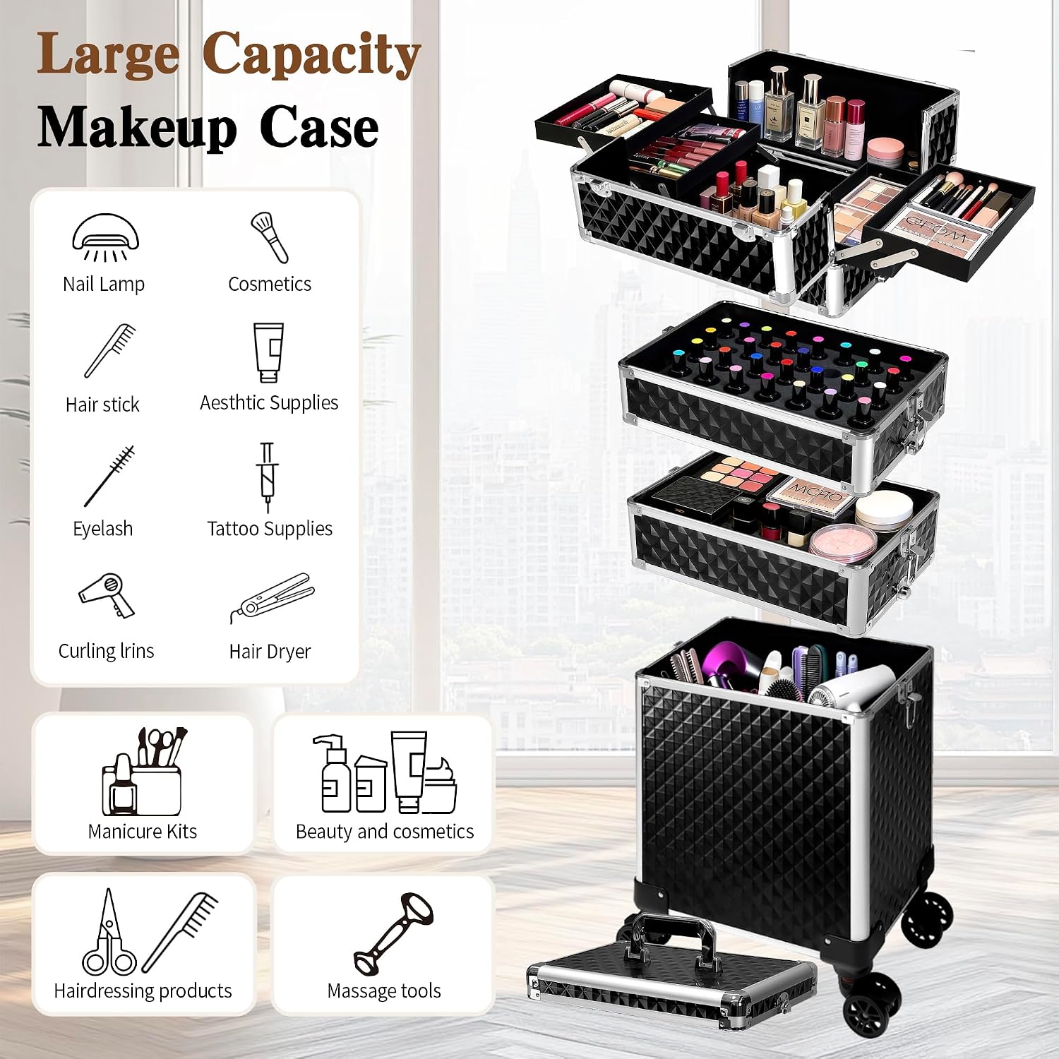 Valise de maquillage à roulett - Beauty Of Makeup avis et prix