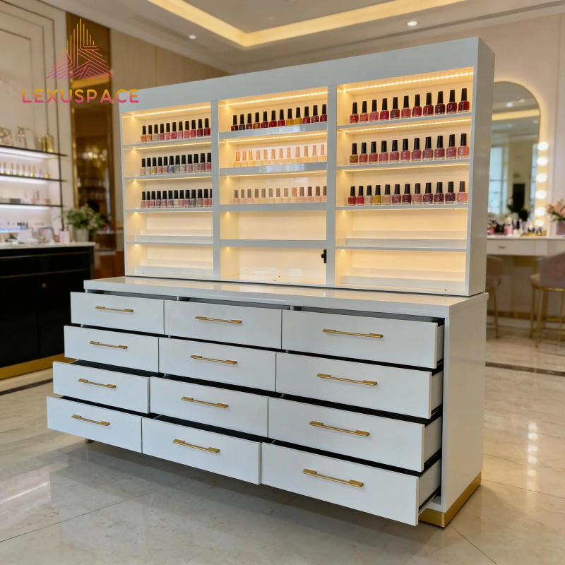 Étagère de présentation en boi - Beauty Hair Makeup avis et prix