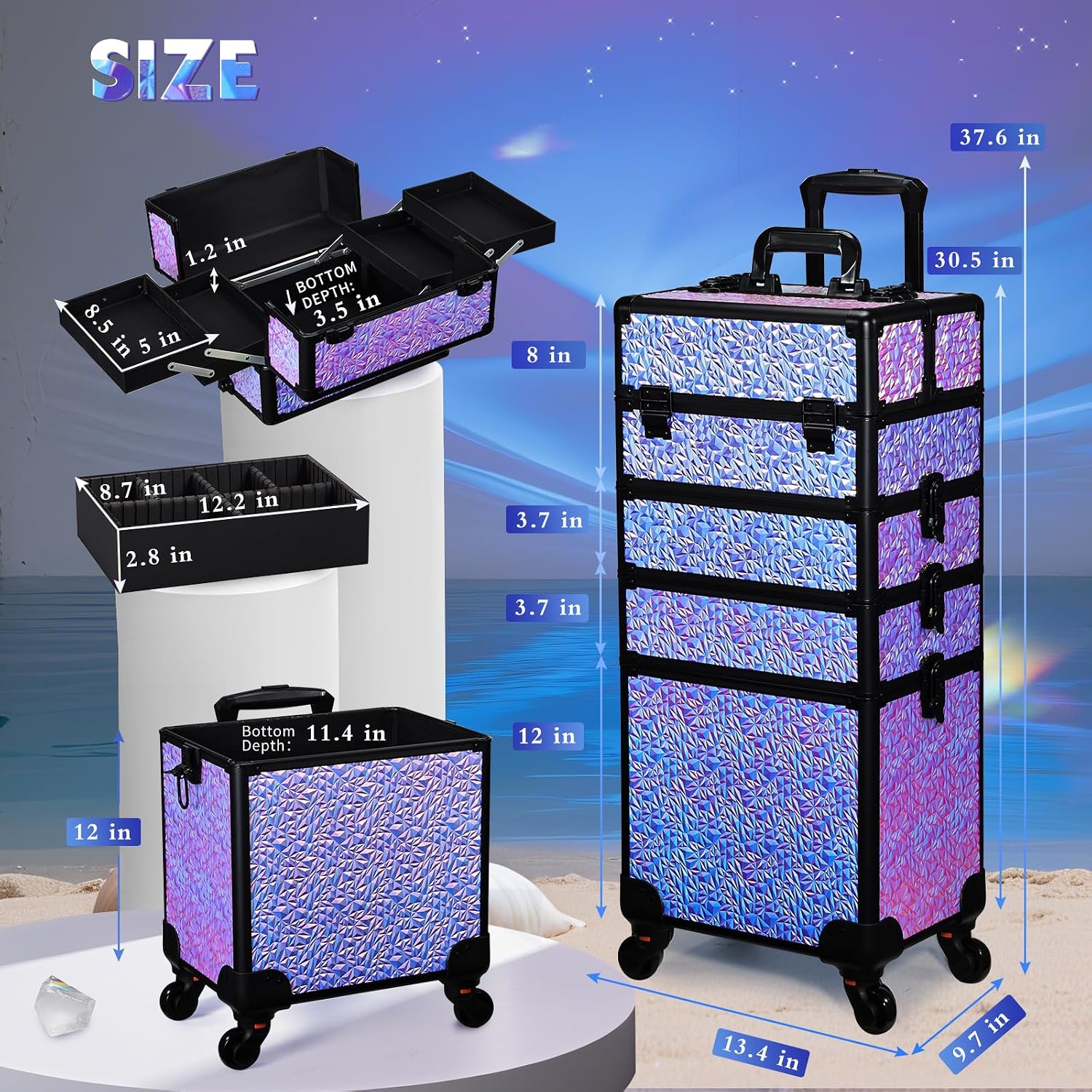 Valise de maquillage à roulett - Beauty Of Makeup avis et prix