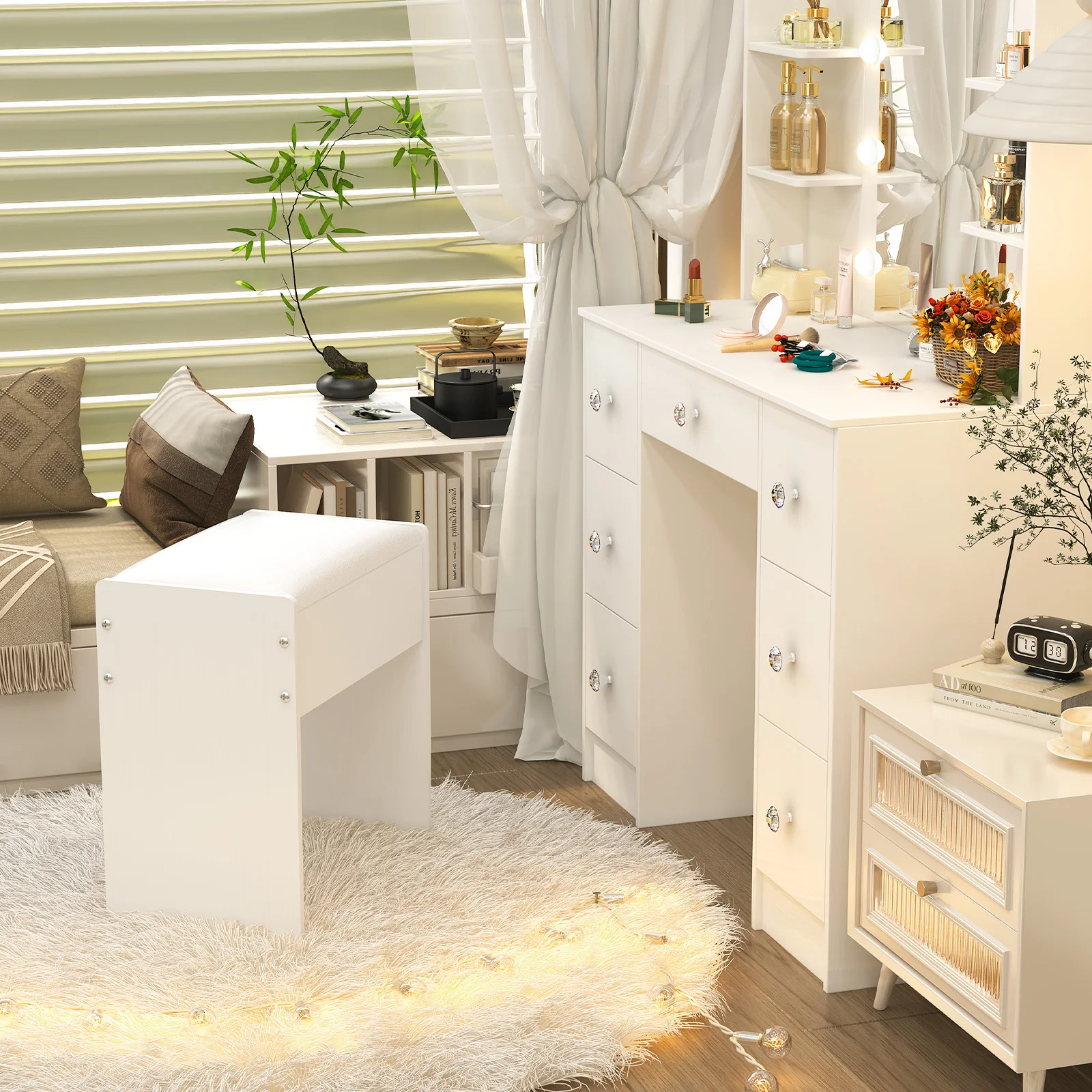 Tabouret de maquillage rembour - Beauty Makeup Chair avis et prix